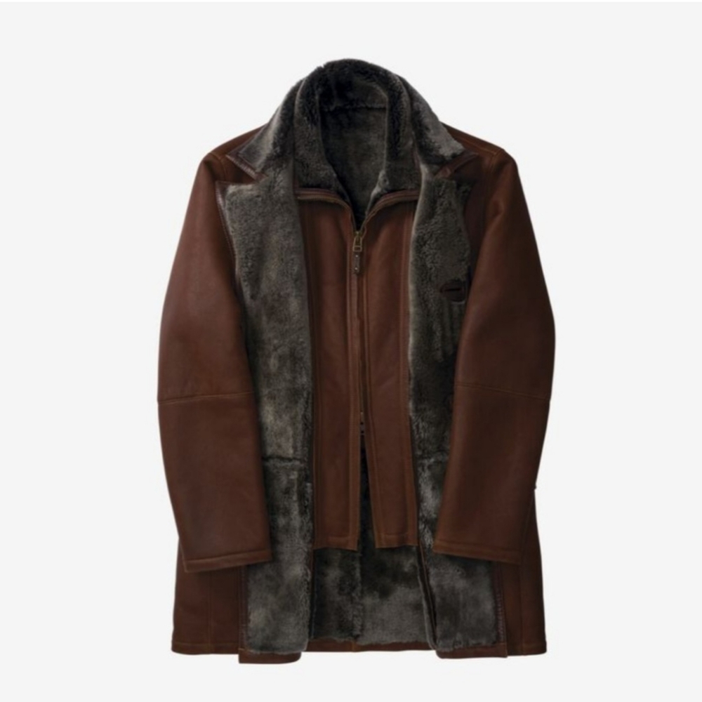 Allen Edmonds Shearling Coat XL Lambskin